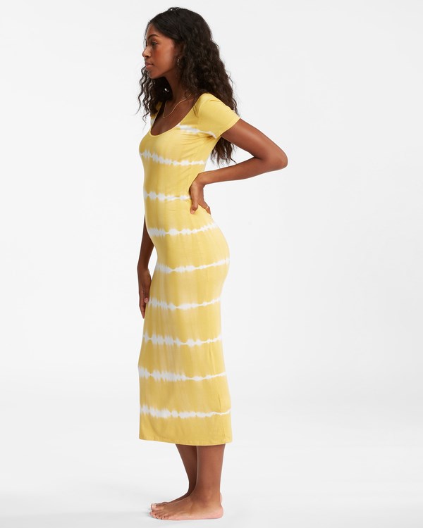 Billabong Mid Day Midi Šaty Sunburst | SDBXRL-083