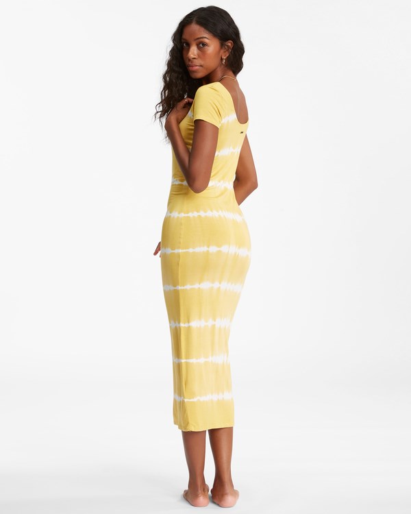 Billabong Mid Day Midi Šaty Sunburst | SDBXRL-083