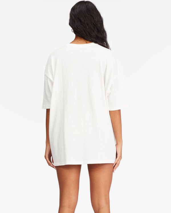 Billabong Midnight Sun Boyfriend T-Shirt Salt Crystal | SUQNEA-016