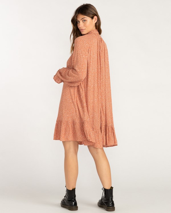 Billabong Morning Coffee Mini Šaty Coconut | AXFHIP-301