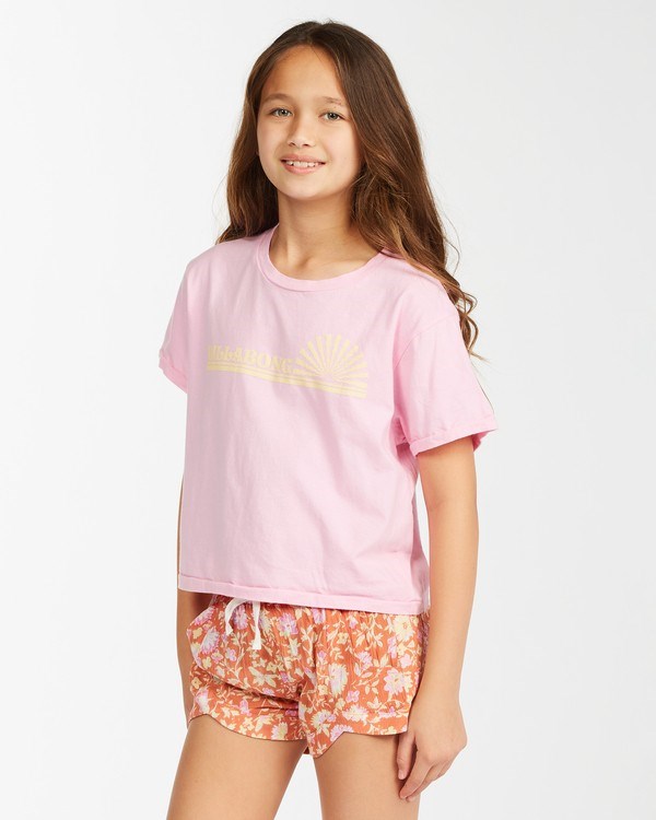 Billabong Morning Sun Beach Street T-Shirt Růžové | SOMBWJ-085