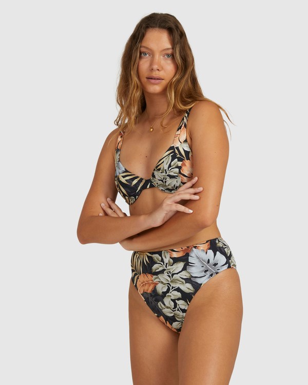 Billabong My Babylon High Maui Rider Bikiny Bottoms Černé | MHYEXA-641