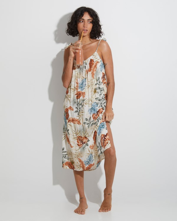 Billabong My Babylon Midi Šaty Salt Crystal | HFNMAU-867