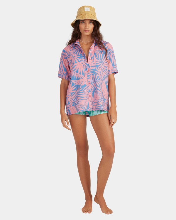 Billabong Mystic Beach Button-Down Shirt Růžové | LRKYBO-409