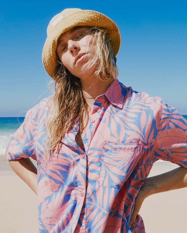 Billabong Mystic Beach Button-Down Shirt Růžové | LRKYBO-409