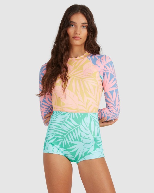 Billabong Mystic Beach Long Sleeve Swimsuit Multi | CDTHWE-845