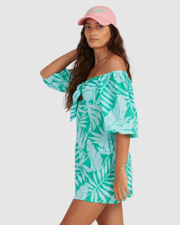 Billabong Mystic Beach Printed Mini Šaty Seaspray | SOFBCL-581