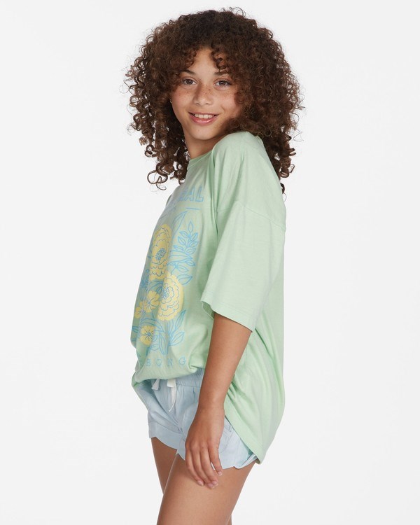 Billabong Natural Hi Boyfriend T-Shirt Honey Dew | QWVAYM-301