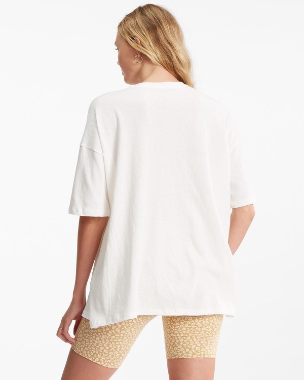 Billabong Nature Is Free Boyfriend T-Shirt Salt Crystal | XIEVDF-493