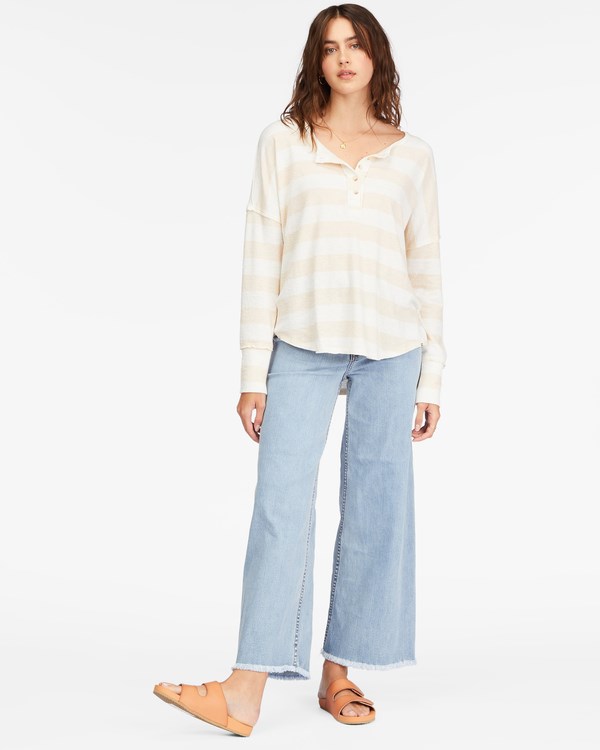 Billabong New Anyday Henley Top Neutral | VMIFAT-309