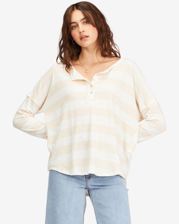 Billabong New Anyday Henley Top Neutral | VMIFAT-309