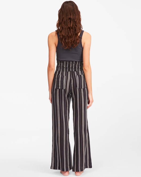 Billabong New Waves 2 Elastic Pasem Pants Černé | EZJXHP-985