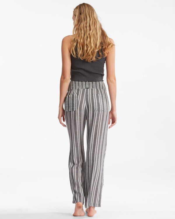Billabong New Waves 2 Elastic Pasem Pants Černé | MPKRFT-374