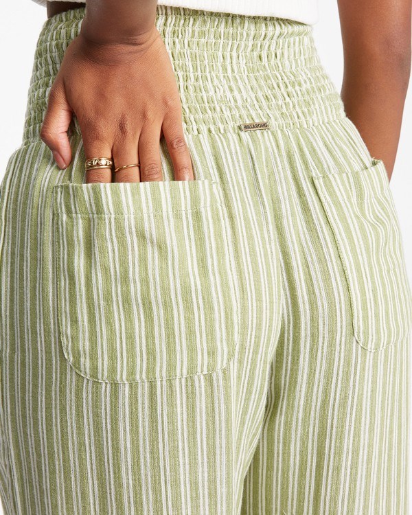 Billabong New Waves 2 Elastic Pasem Pants Avocado | UZDXRF-189