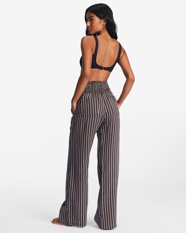 Billabong New Waves 2 Elastic Pasem Pants Černé | ZMAGDN-218