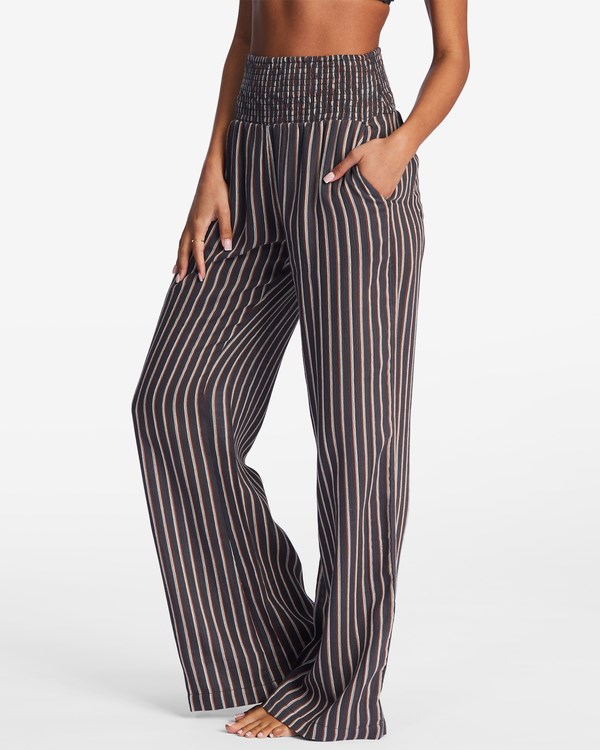 Billabong New Waves 2 Elastic Pasem Pants Černé | ZMAGDN-218