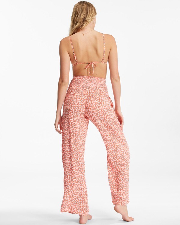 Billabong New Waves 2 Široké-Leg Pants Růžové | DHNZAS-287