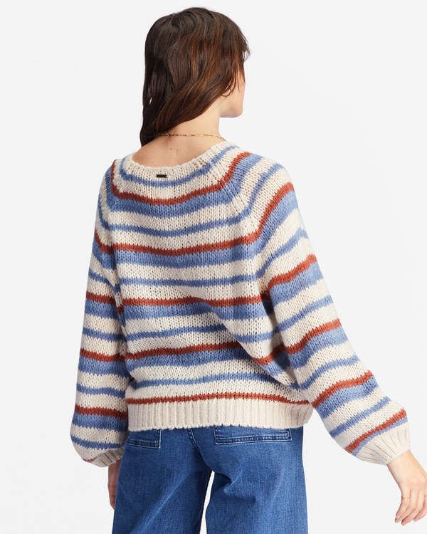 Billabong No Brainer V-Neck Pullover Svetrové Indigo | IZYVQK-780