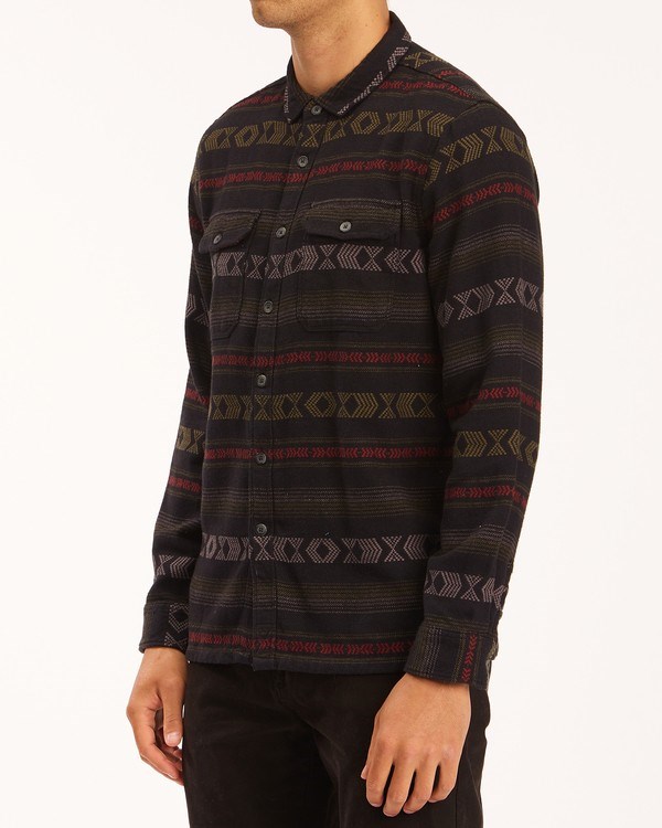 Billabong Offshore Jacquard Flannel Shirt Černé | NEHQCL-560