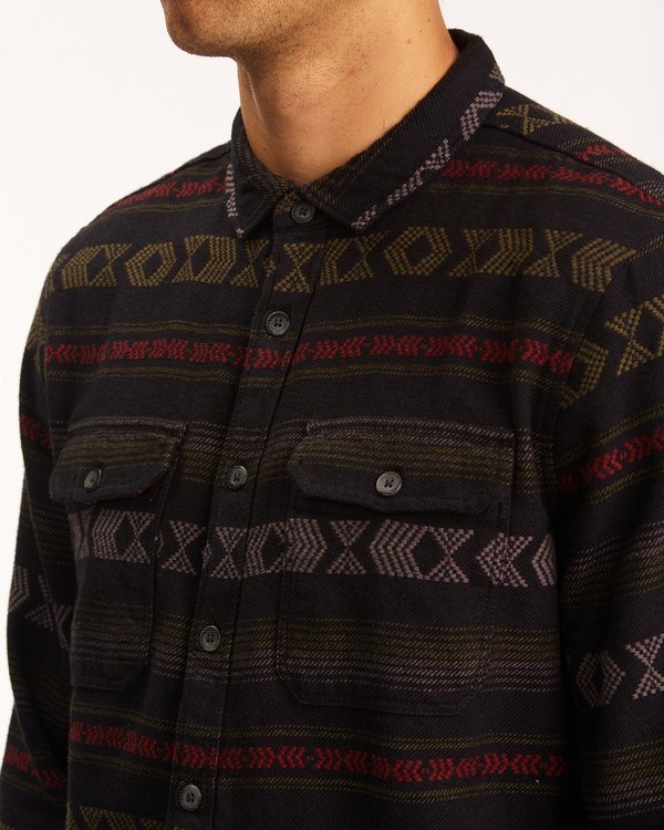 Billabong Offshore Jacquard Flannel Shirt Černé | NEHQCL-560