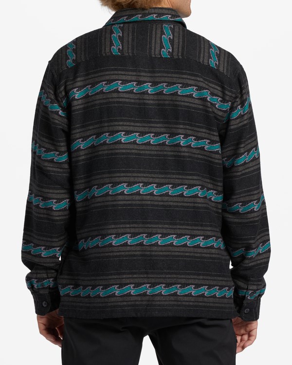Billabong Offshore Jacquard Flannel Shirt Phantom | ZDJSVU-829