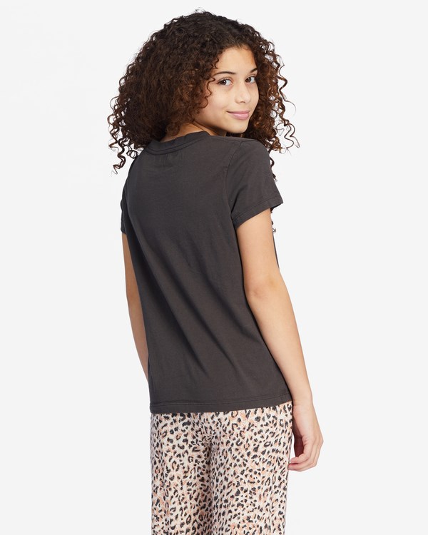 Billabong On The Horizon Grafická Boyfriend T-Shirt Černé | KNWCYU-394