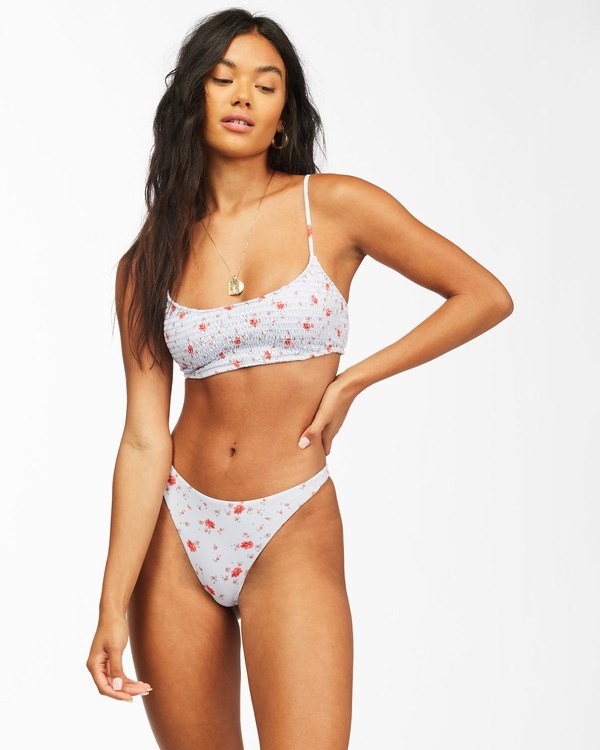 Billabong On The Path Mini Crop Bikiny Top Blankyt | ANRDLV-548