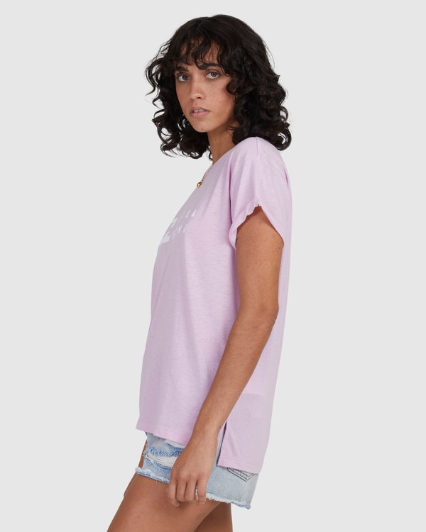 Billabong One Wave Burnout T-Shirt Orchid | GRYIJX-384