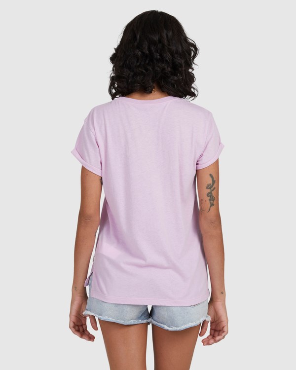 Billabong One Wave Burnout T-Shirt Orchid | GRYIJX-384