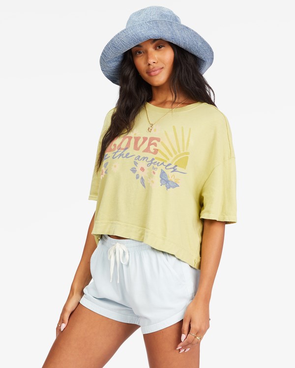 Billabong Only Today Grafická T-Shirt Agave | FLYDQH-304