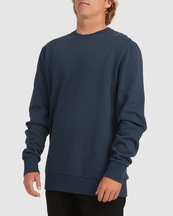 Billabong Overdyed Crewneck Sweatshirt Tmavě Blankyt | FQLONS-894