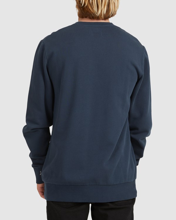Billabong Overdyed Crewneck Sweatshirt Tmavě Blankyt | FQLONS-894