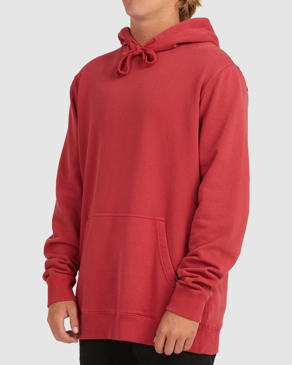 Billabong Overdyed Pop Pullover Hoodie Červené | DAQHWZ-239