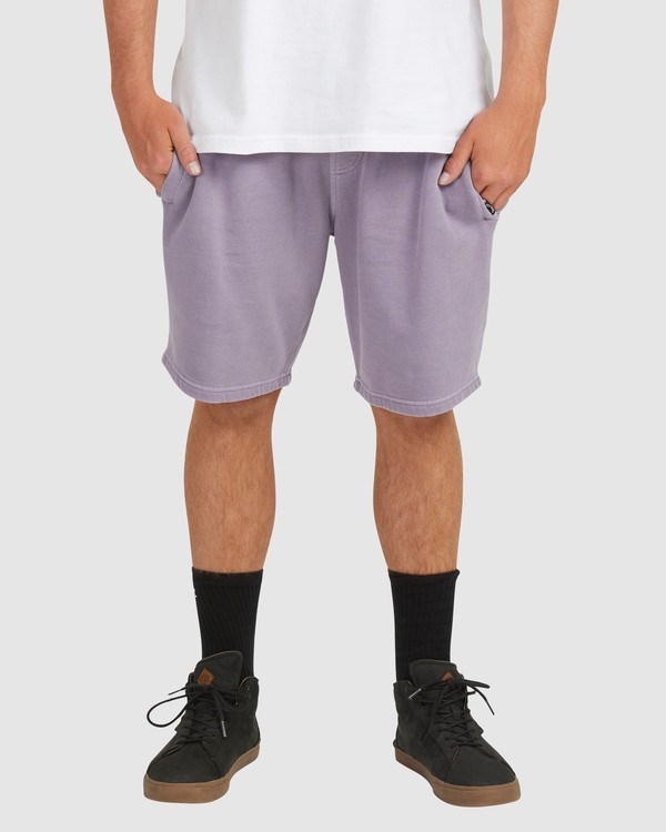 Billabong Overdyed Sweatshorts Fialové | EDUKWV-298