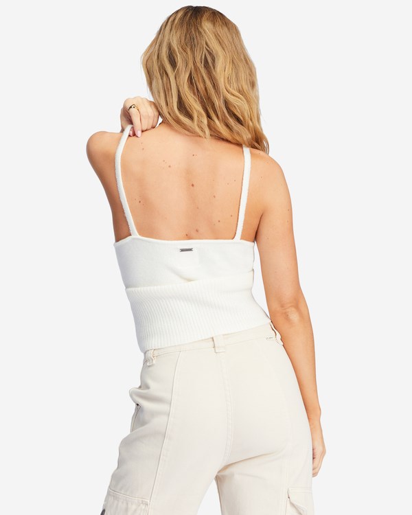Billabong Paired Up Cami Svetrové Bílé | GMCUPJ-439