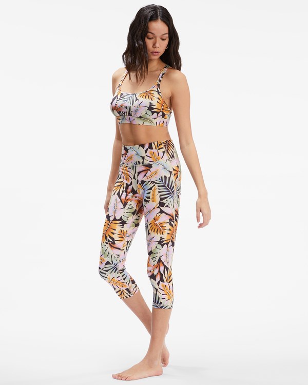Billabong Paradise Crop Surf Leggings Černé | VXBCMD-930