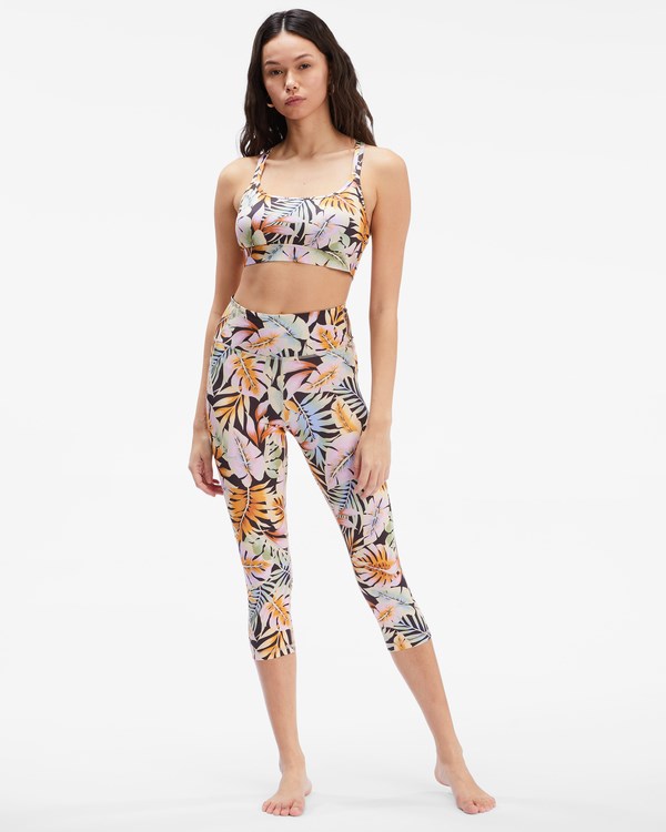 Billabong Paradise Crop Surf Leggings Černé | VXBCMD-930