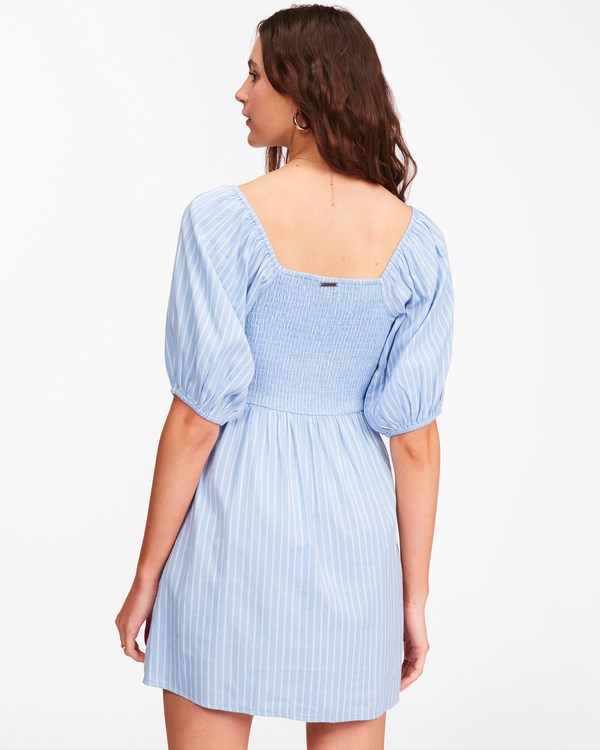 Billabong Paradise Mini Šaty Blankyt | YEMKAR-394