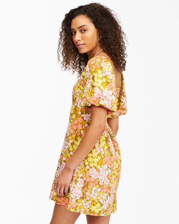 Billabong Paradise Mini Šaty Moss | IWBZLH-829