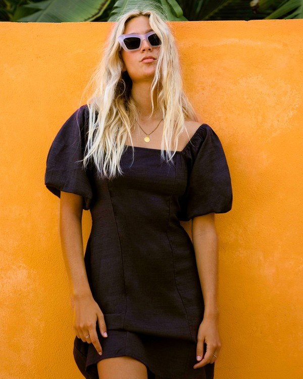 Billabong Paradise Mini Šaty Černé | AXPUBR-263