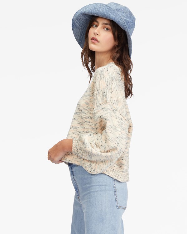 Billabong Party Waves Pullover Svetrové Bílé | EHRIYA-483
