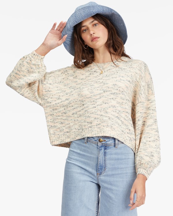 Billabong Party Waves Pullover Svetrové Bílé | EHRIYA-483