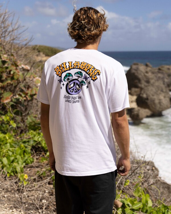 Billabong Peaceful Organic Krátké Sleeve T-Shirt Bílé | UAMBPD-263