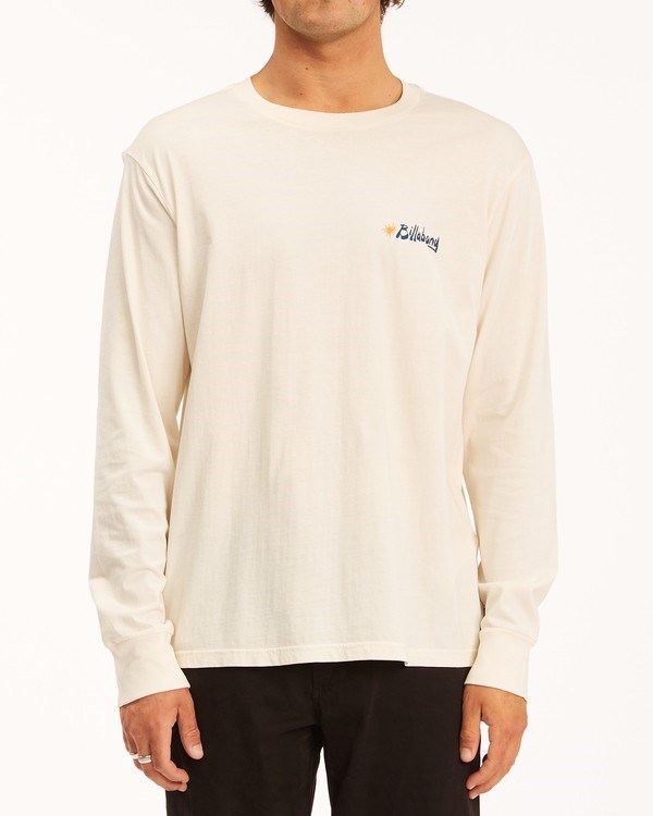 Billabong Peak Wave Washed Long Sleeve T-Shirt Bílé | EDLZHO-702