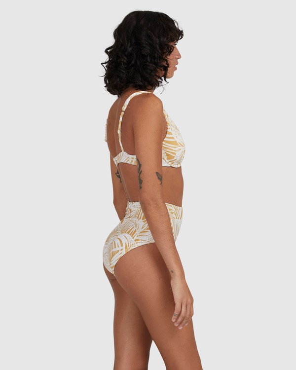 Billabong Peeking Palms Hawaii Retro Bikiny Bottoms Hořčice | EGUCTB-674
