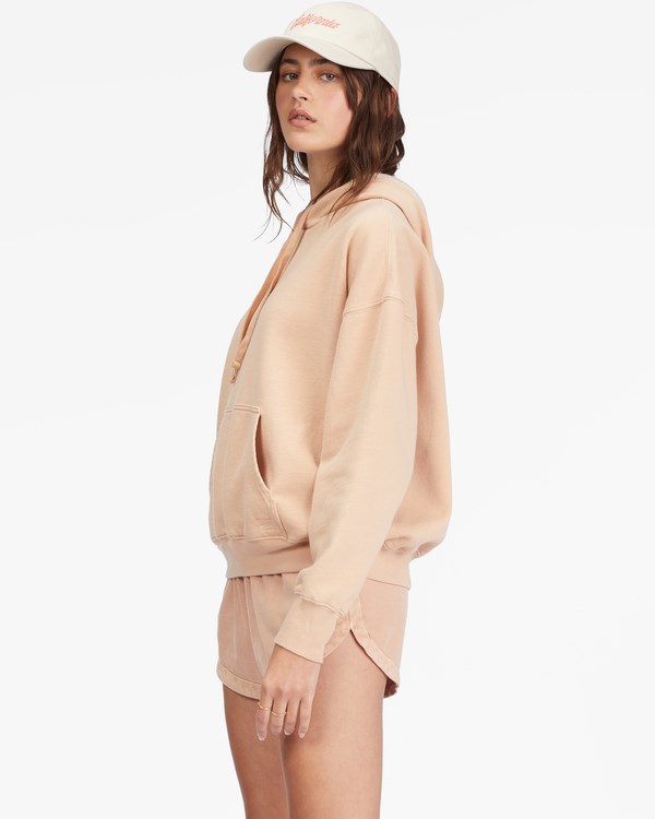 Billabong Perfect Weekend Heavyweight Pullover Hoodie Driftwood | RUXGML-297