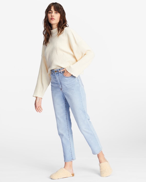 Billabong Perk Up High-Waisted Jeans Indigo | RLGJCN-249