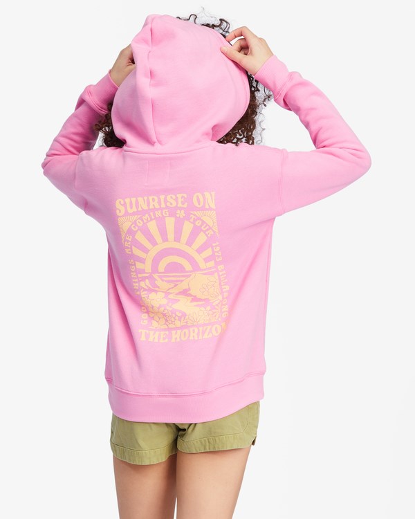 Billabong Pohodlí Zone Grafická Hoodie Růžové | MCWEVJ-416