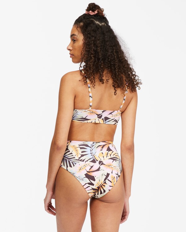 Billabong Postcards From Paradise High Retro Reversible High-Waisted Bikiny Bottoms Multi | DXRICH-723