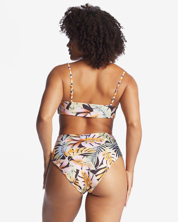 Billabong Postcards From Paradise High Retro Reversible High-Waisted Bikiny Bottoms Multi | DXRICH-723